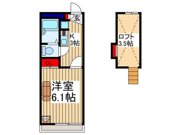 グリ-ンファ-ムの物件間取画像